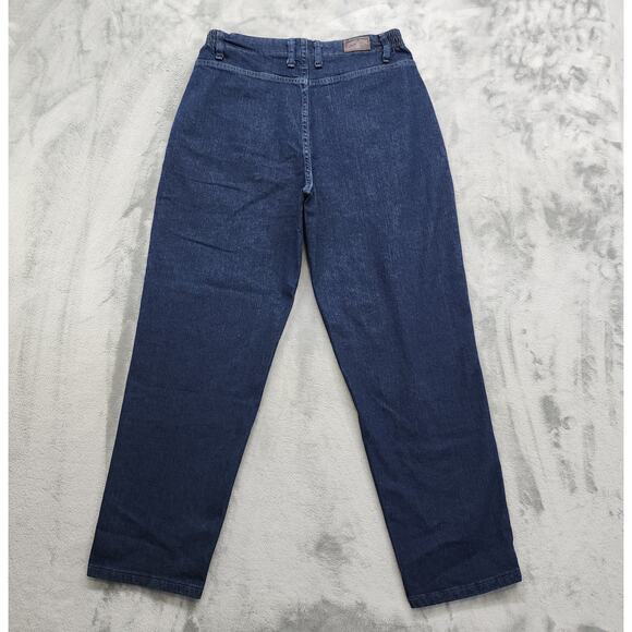 Lee Jeans Womens 12 SHORT Blue Relaxed Fit Side Elastic Mid Rise Stretch Denim - Picture 3 of 13